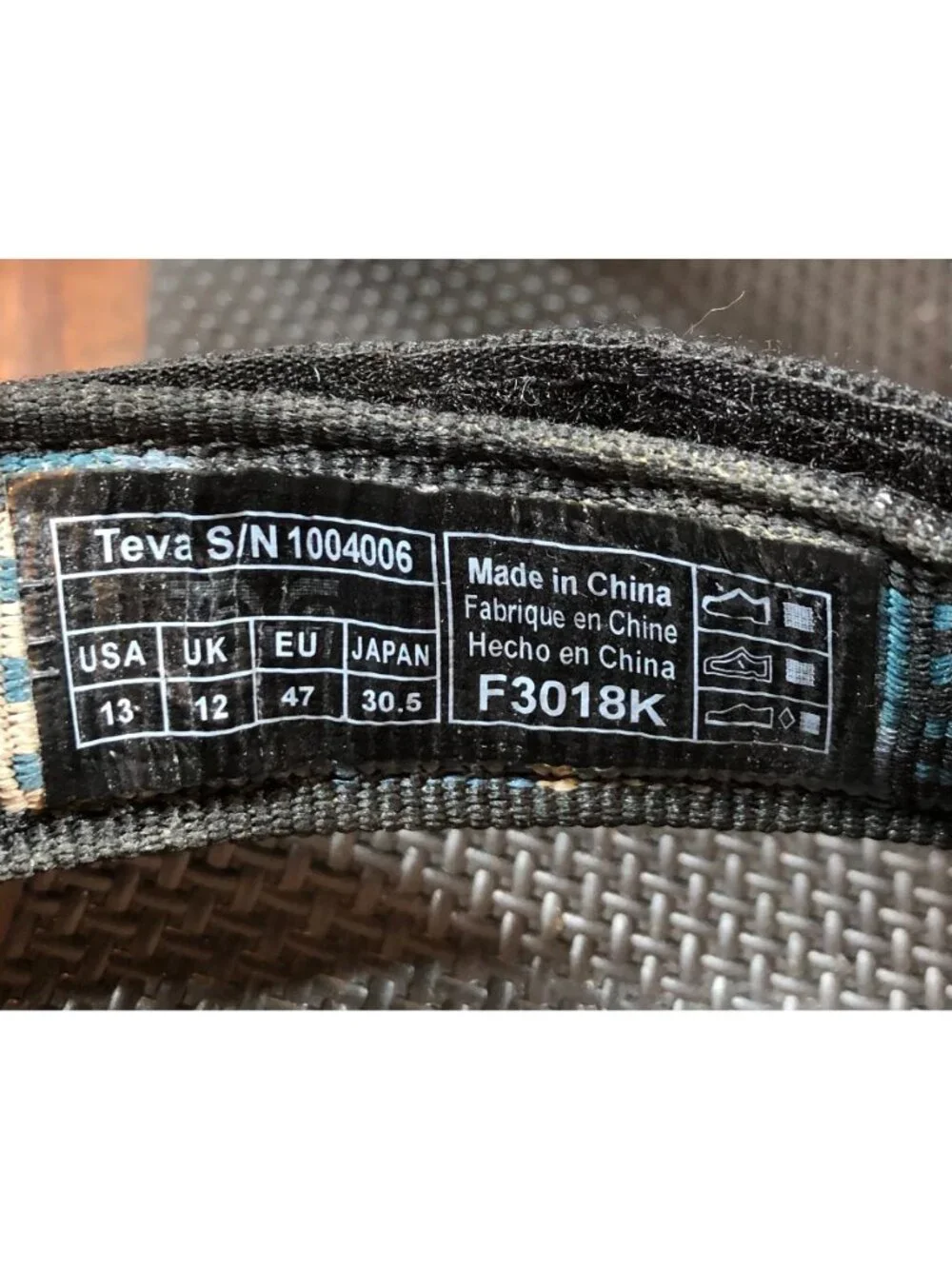 Teva Mens 13 Universal Sport Sandal Peaks Blue/Black